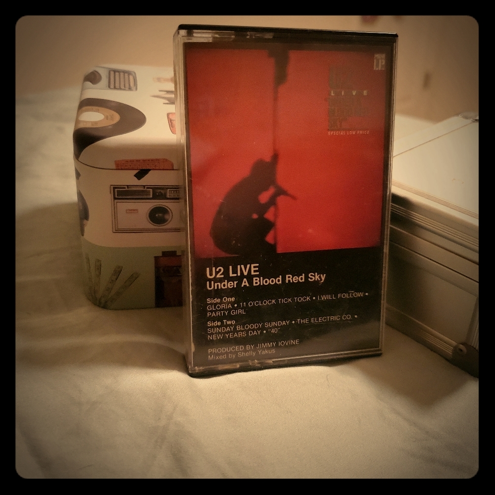 U2 live cassette tape